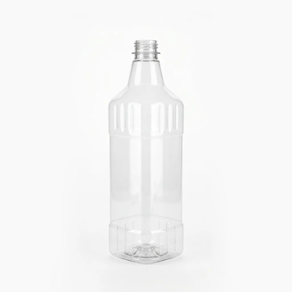 Botella Pet 1000cc R28 Cuadrada - sin tapa