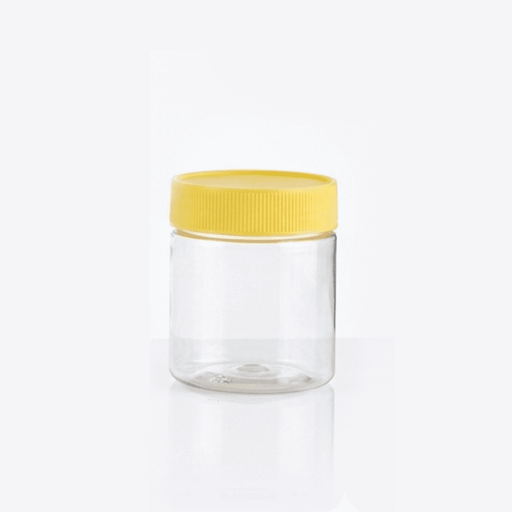 Frasco PVC 180cc miel con tapa