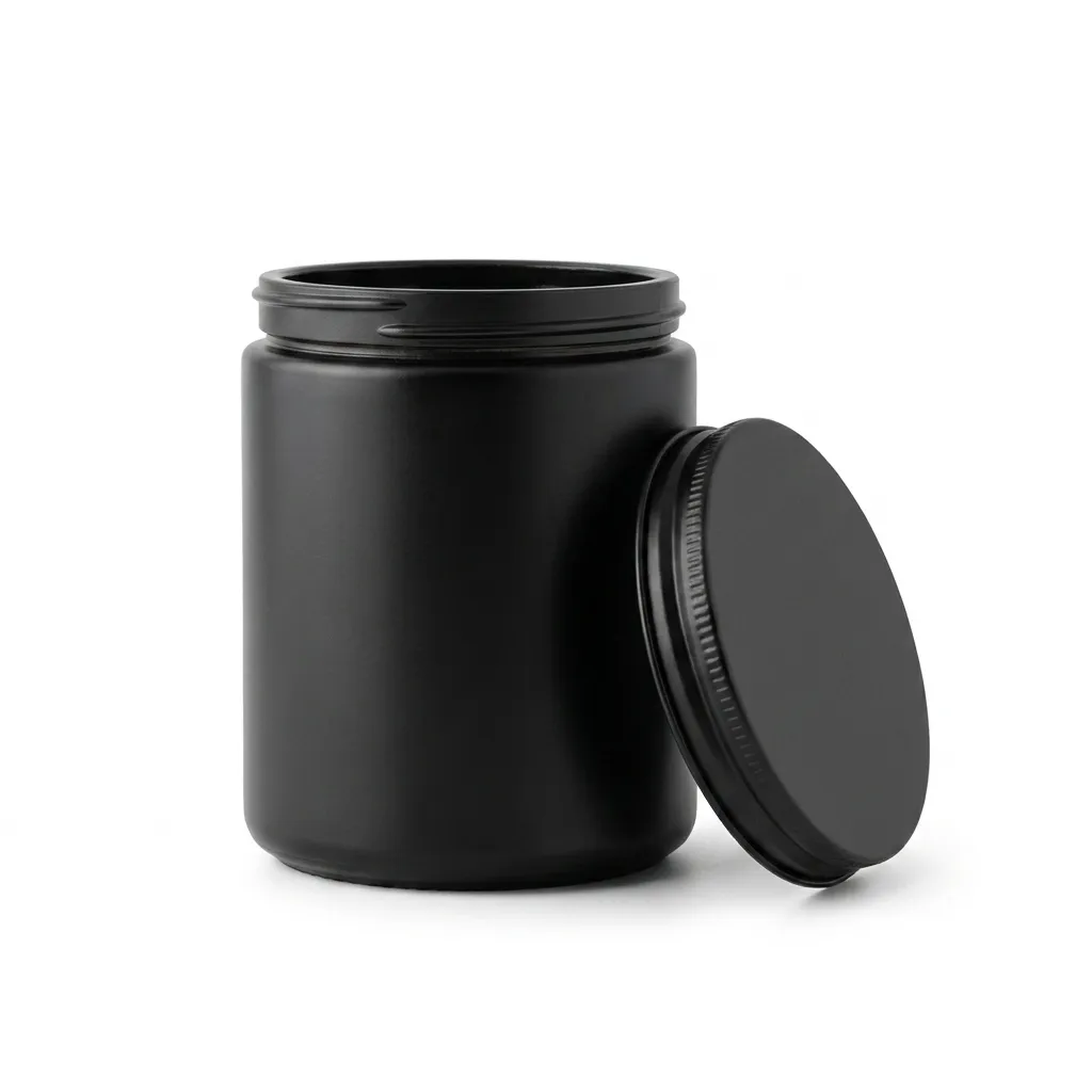 Frasco Velero Negro con tapa