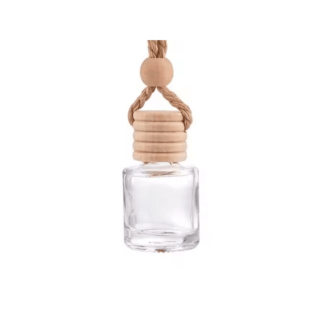 Difusor Vidrio Colgante 10cc + tapa Madera c cordon.
