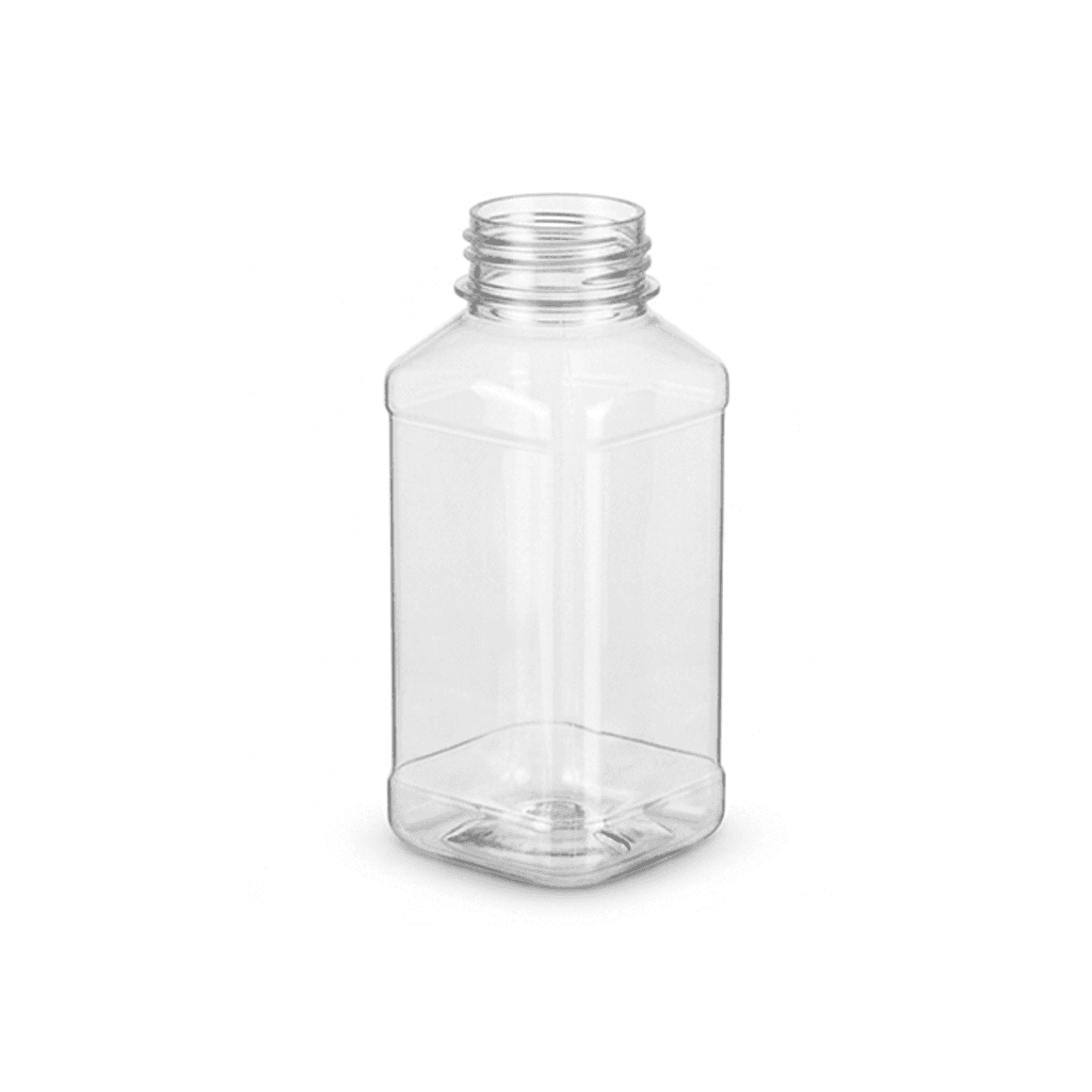 Botella Pet Jugo Cuadrada 500cc R38 - sin tapa