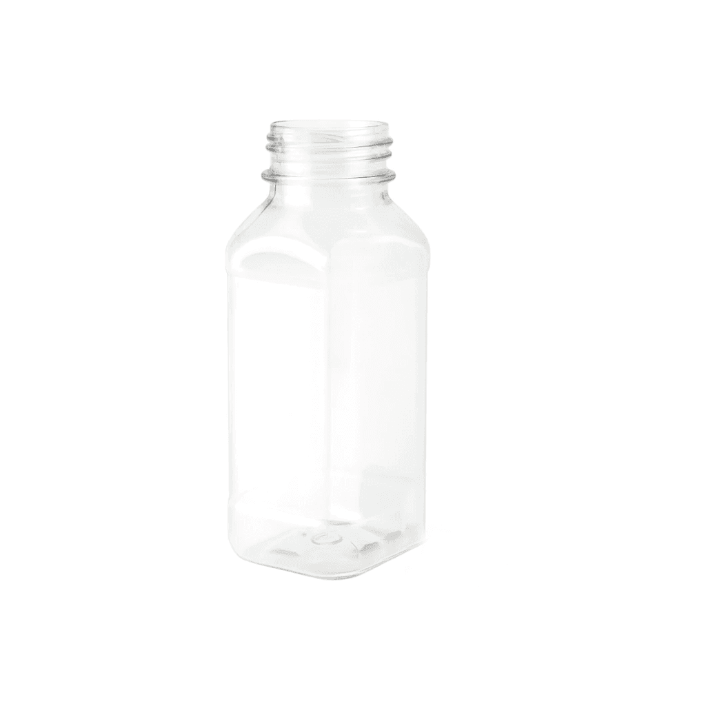 Botella Pet Jugo Cuadrada 250cc R38 - sin tapa