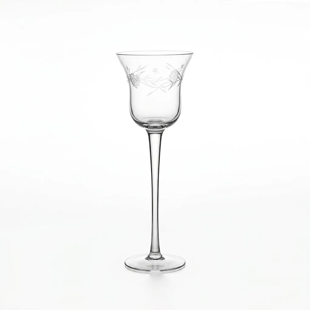 Portavela Vidrio Alto Cristal tipo tulip